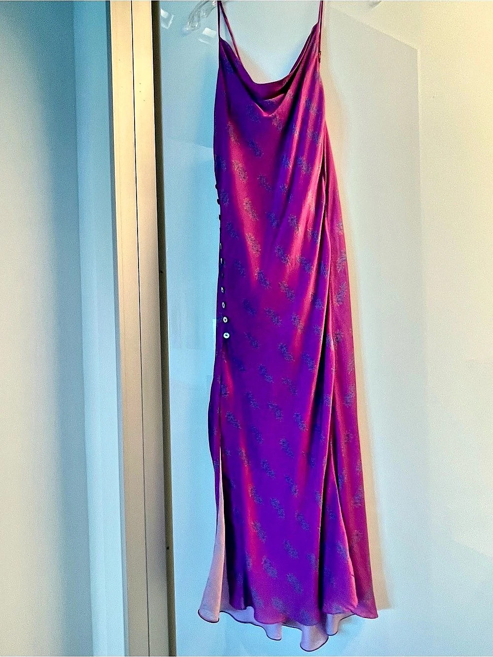 ViX Paula Hermanny Printed Silk-Blend Maxi Dress Size XS Like New